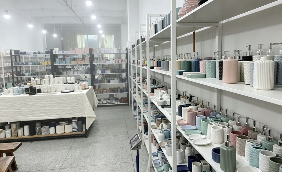 Harvey Ceramic showroom with ceramic product collections